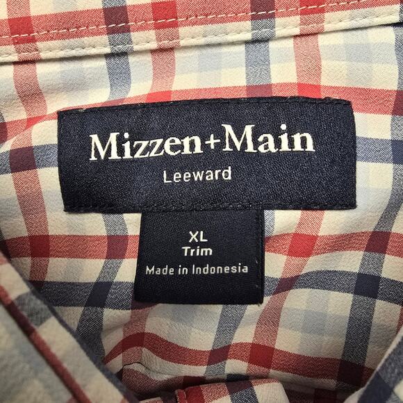 Men's Mizzen + Main Leeward Long Sleeve Button Down Dress Shirt | Size XL Trim - Picture 9 of 10